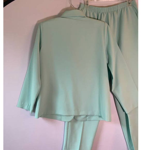 Vicki Wayne Seafoam green Pant Set 8P - Picture 5 of 10
